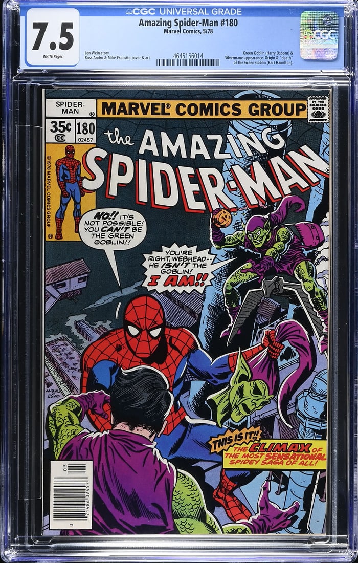 Amazing Spider-Man #180 (Marvel, 1978) CGC 7.5 (1 of 1)