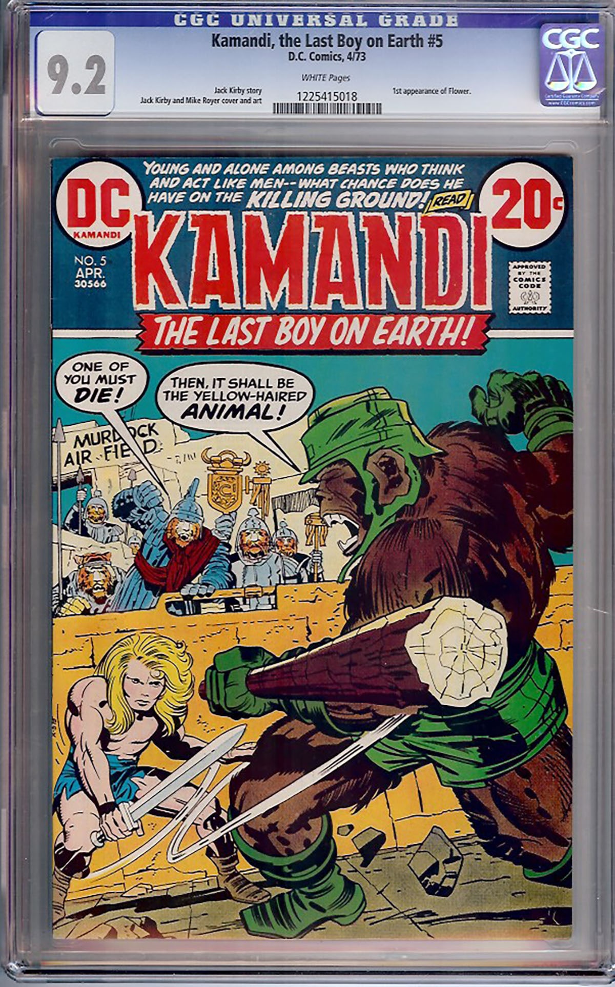 Kamandi, the Last Boy on Earth #5 (DC, 1972) CGC 9.2 (1 of 1)