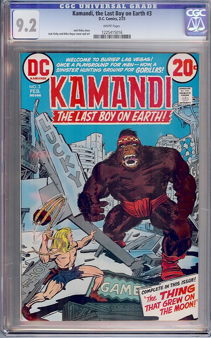 Kamandi, the Last Boy on Earth #3 (DC, 1972) CGC 9.2 (1 of 1)