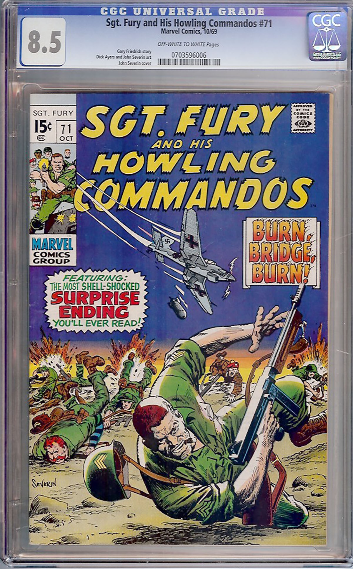 Sgt. Fury and His Howling Commandos #71 (Marvel, 1966) CGC 8.5 (1 of 1)