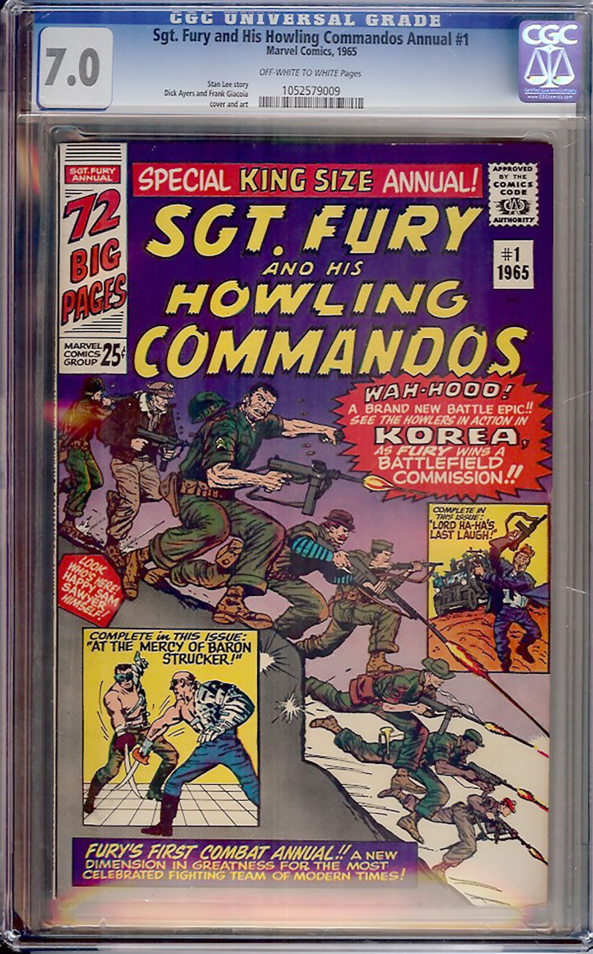 Sgt. Fury and His Howling Commandos Annual #1 (Unknown, Unknown) CGC 7.0 (1 of 1)