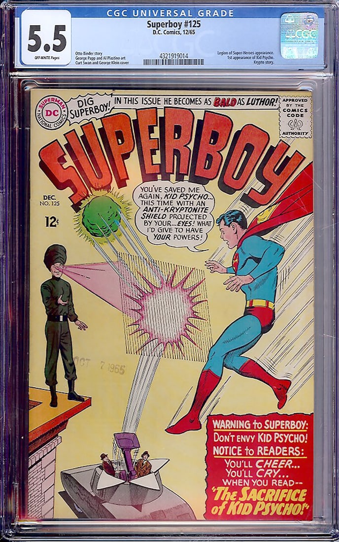 Superboy #125 (DC, 1965) CGC 5.5 (1 of 1)