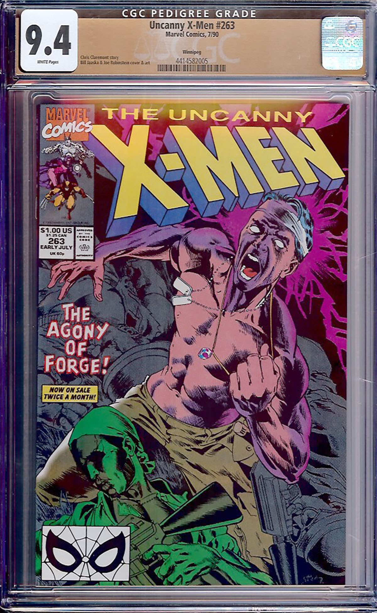 Uncanny X-Men #263 (Marvel, 1985) CGC 9.4 (1 of 1)