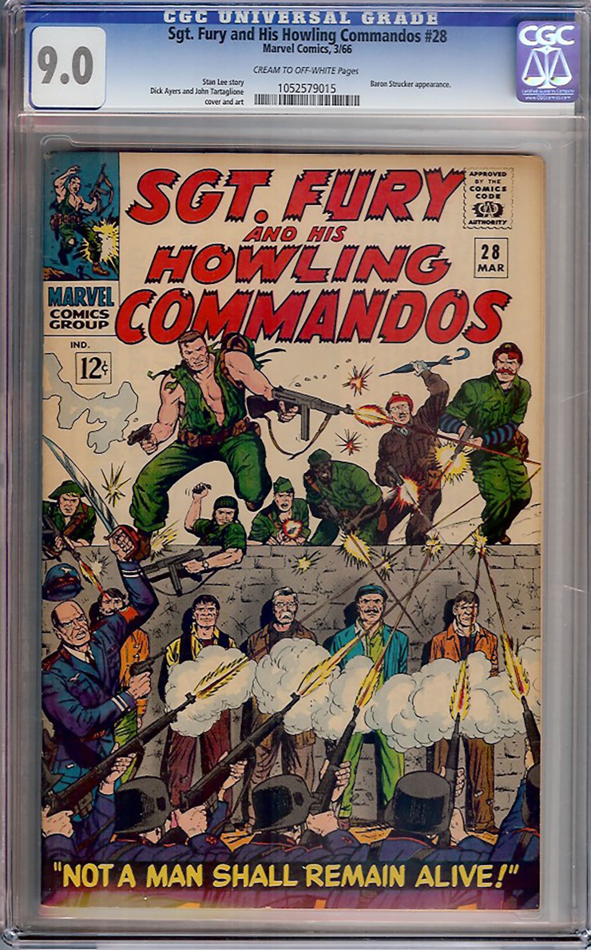 Sgt. Fury and His Howling Commandos #28 (Marvel, 1966) CGC 9.0 (1 of 1)