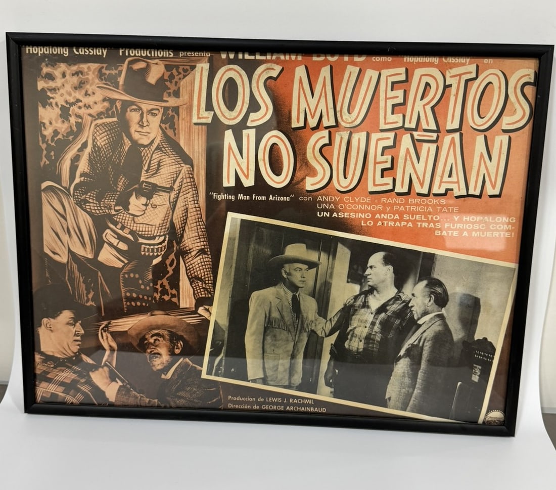 Framed Spanish Film Poster “Los Muertos No Sueñan" (1 of 1)