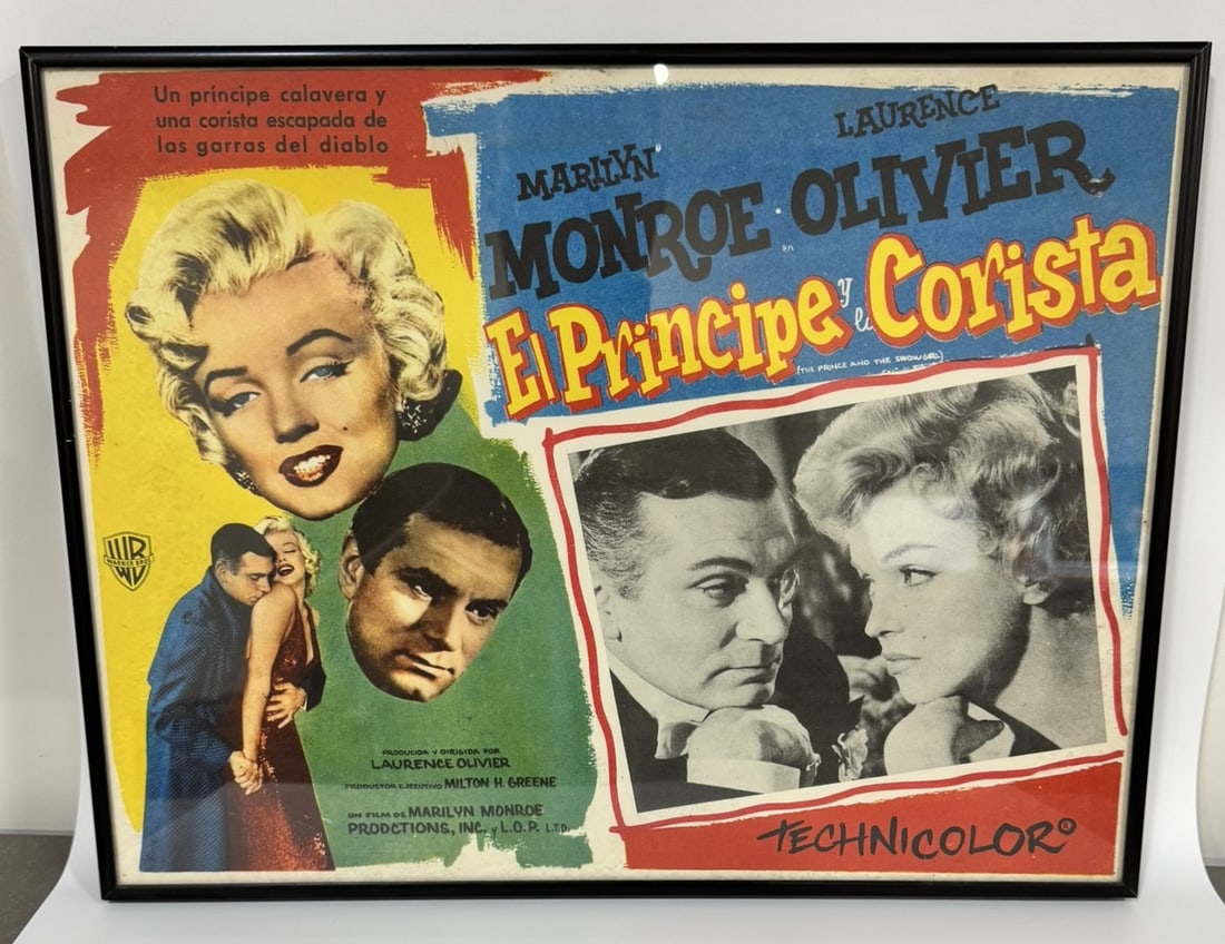 Framed Spanish-Language Film Poster – “El Príncipe y la Corista" (1 of 1)