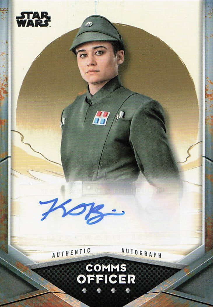Star Wars Comms Officer Topps Auto Card (1 of 2)