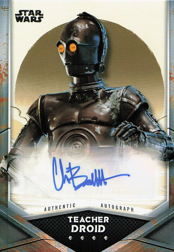 Star Wars Teacher Droid Topps Auto Card (1 of 2)