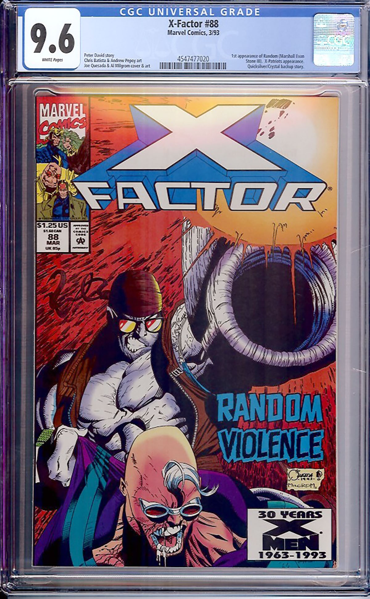 X-Factor #88 (1993, Marvel) CGC 9.6 (1 of 1)