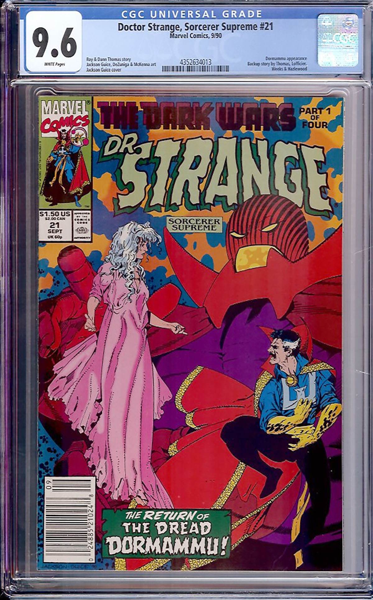 Doctor Strange, Sorcerer Supreme #21 (Marvel, 1990) CGC 9.6 White Pages (1 of 1)