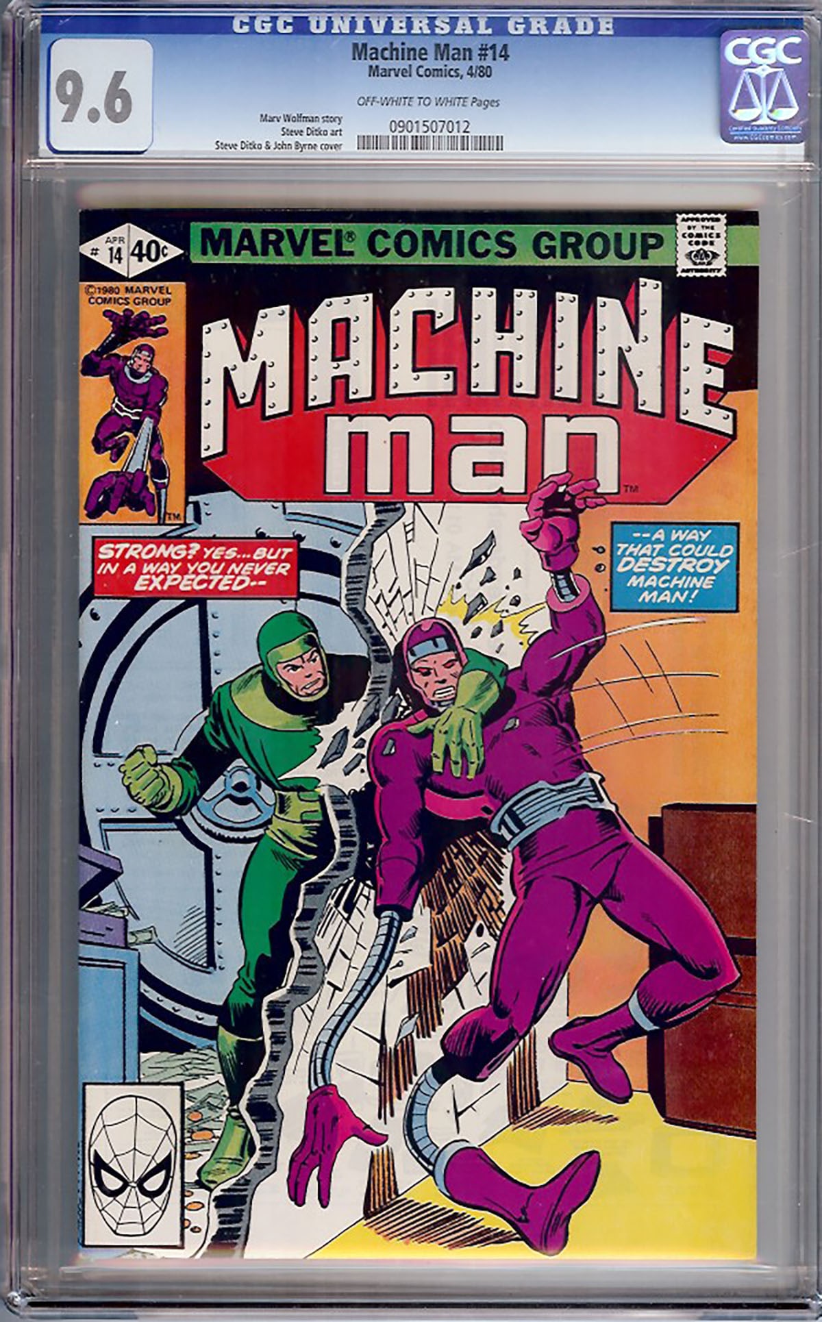 Machine Man #14 (Marvel, 1980) CGC 9.6 Off-White to White Pages (1 of 1)