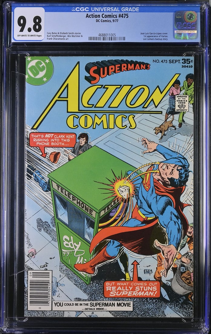 Action Comics #475 (1977, DC) CGC 9.8 (1 of 1)