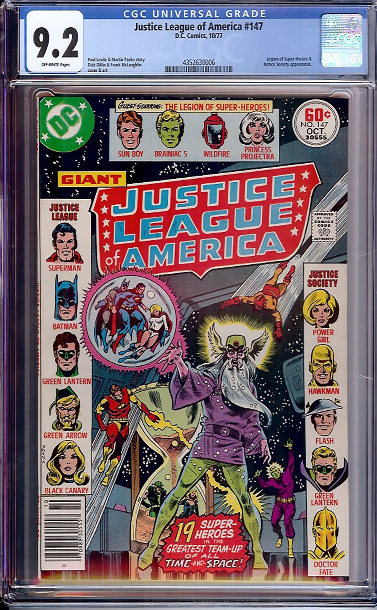 Justice League of America #147 (DC, 1977) CGC 9.2 Off-White to White Pages (1 of 1)
