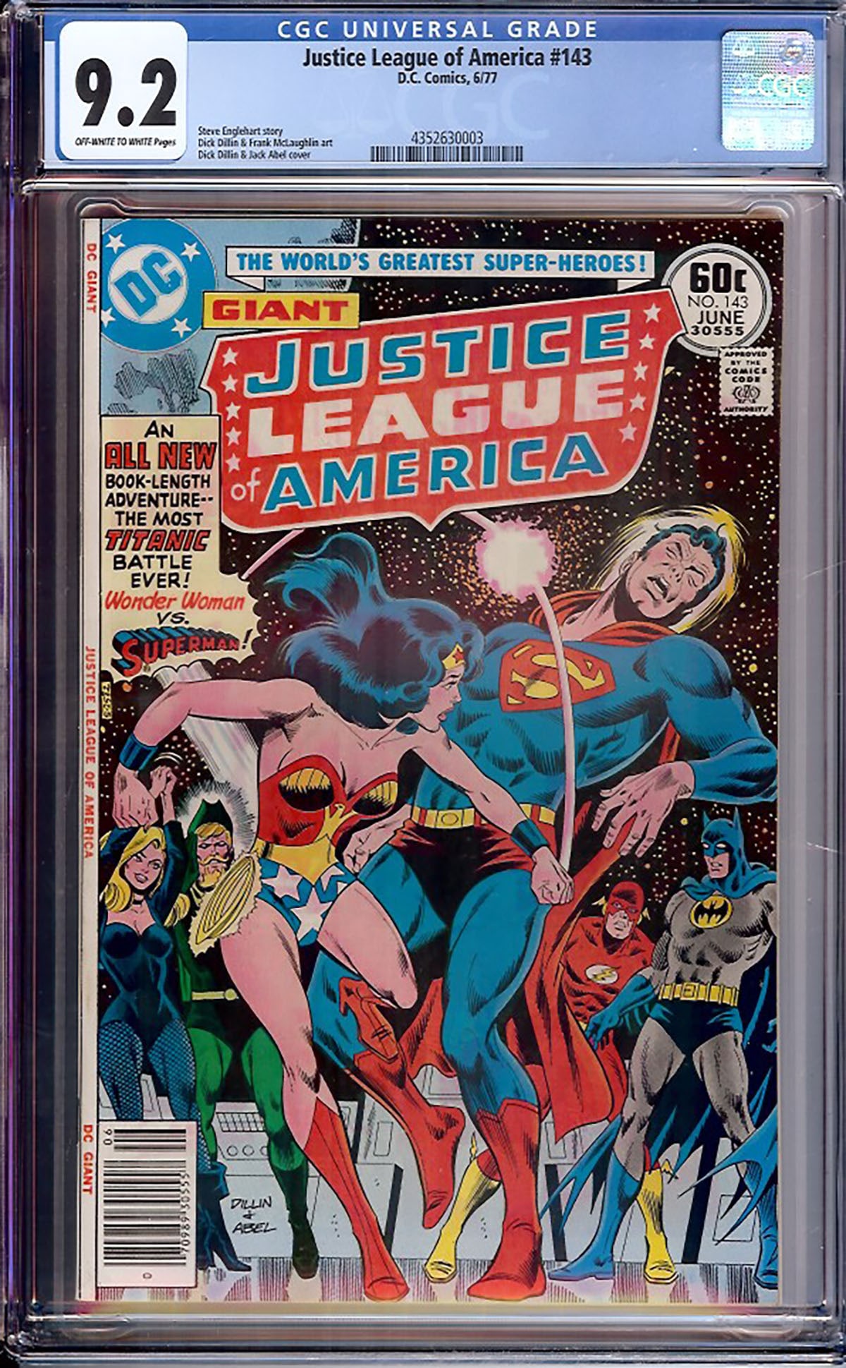 Justice League of America #143 (DC, 1977) CGC 9.2 Off-White to White Pages (1 of 1)
