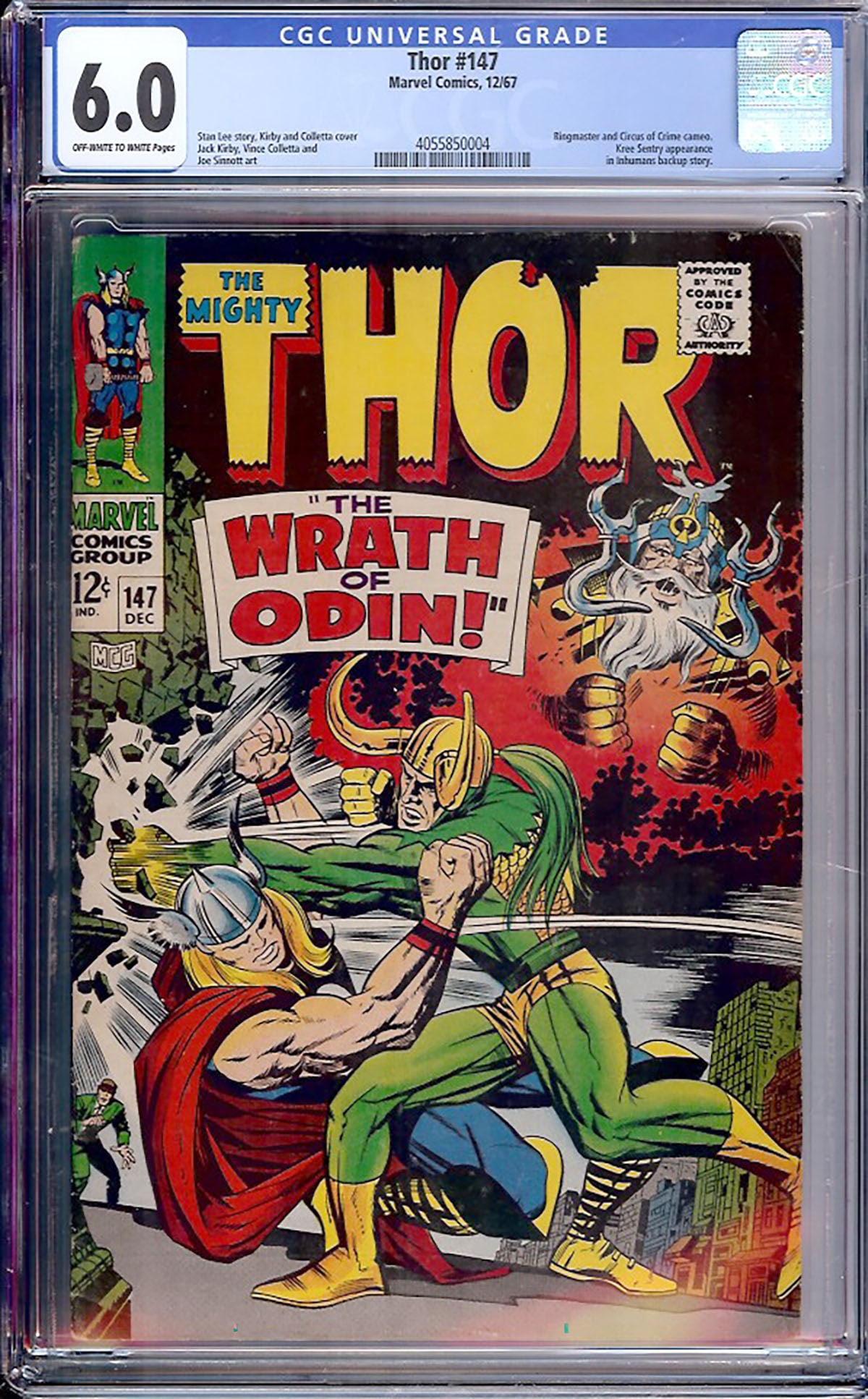 Thor #147 (Marvel, 1967) CGC 6.0 Off-White to White Pages (1 of 1)
