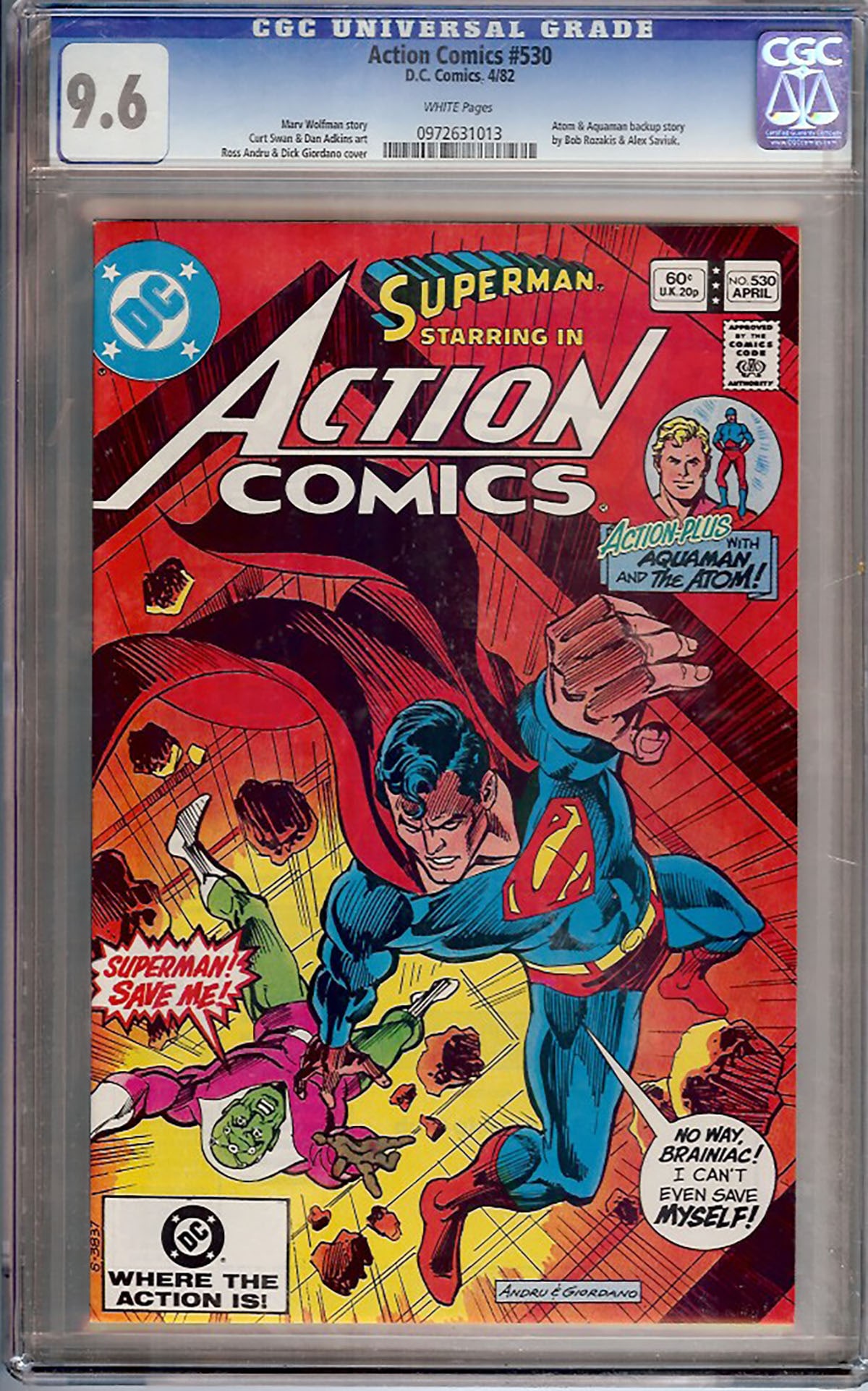 Action Comics #530 (1982, DC) CGC 9.6 (1 of 1)