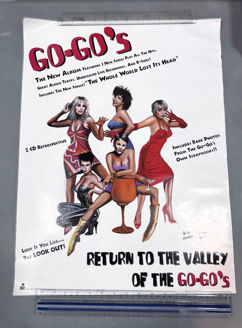 The Go-Go’s “Return to the Valley” Promo Poster – 24x18 Album Advertising Display (1 of 1)