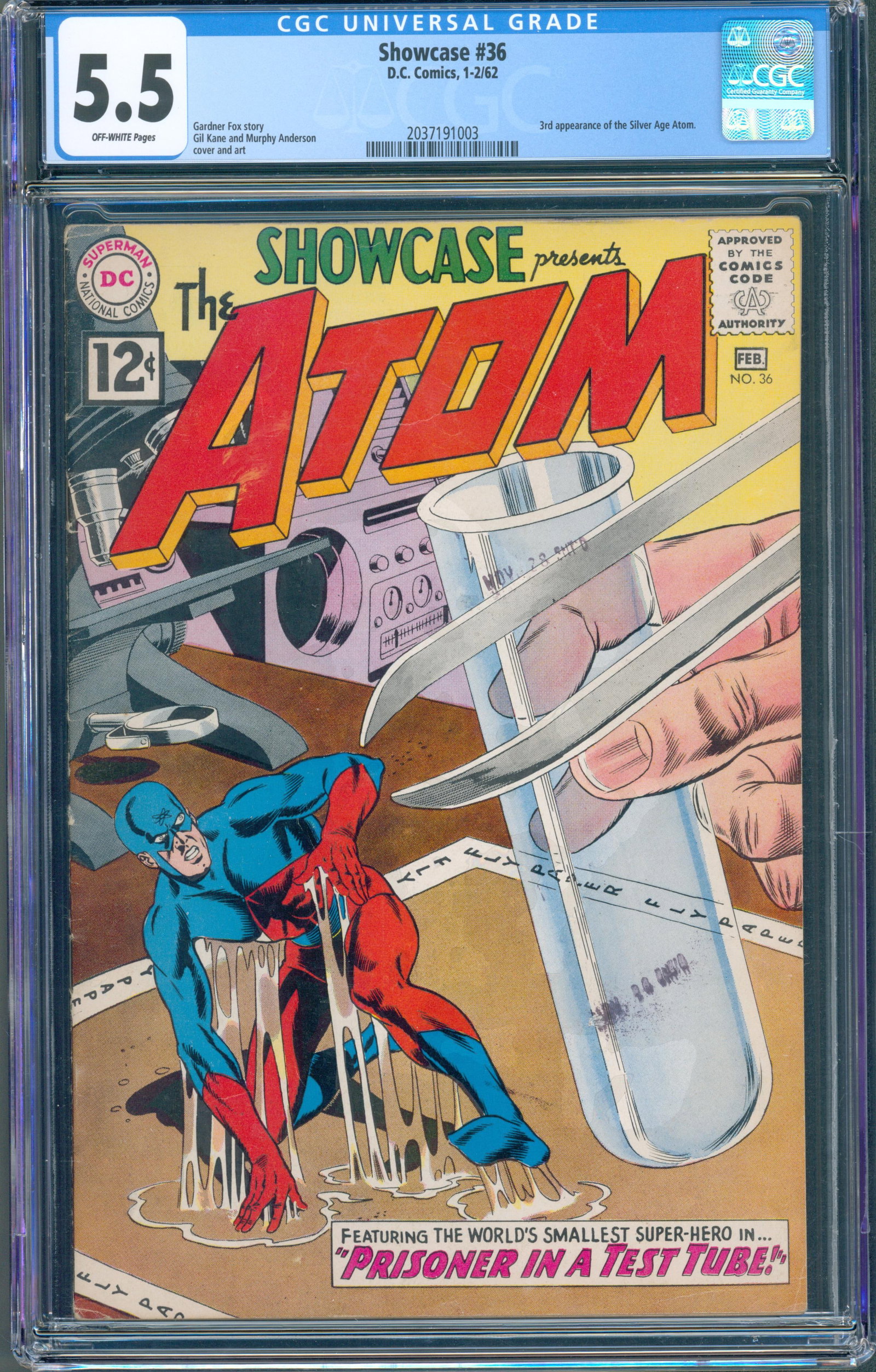 Showcase #36 (DC, 1962) CGC 5.5 — KEY (1 of 2)