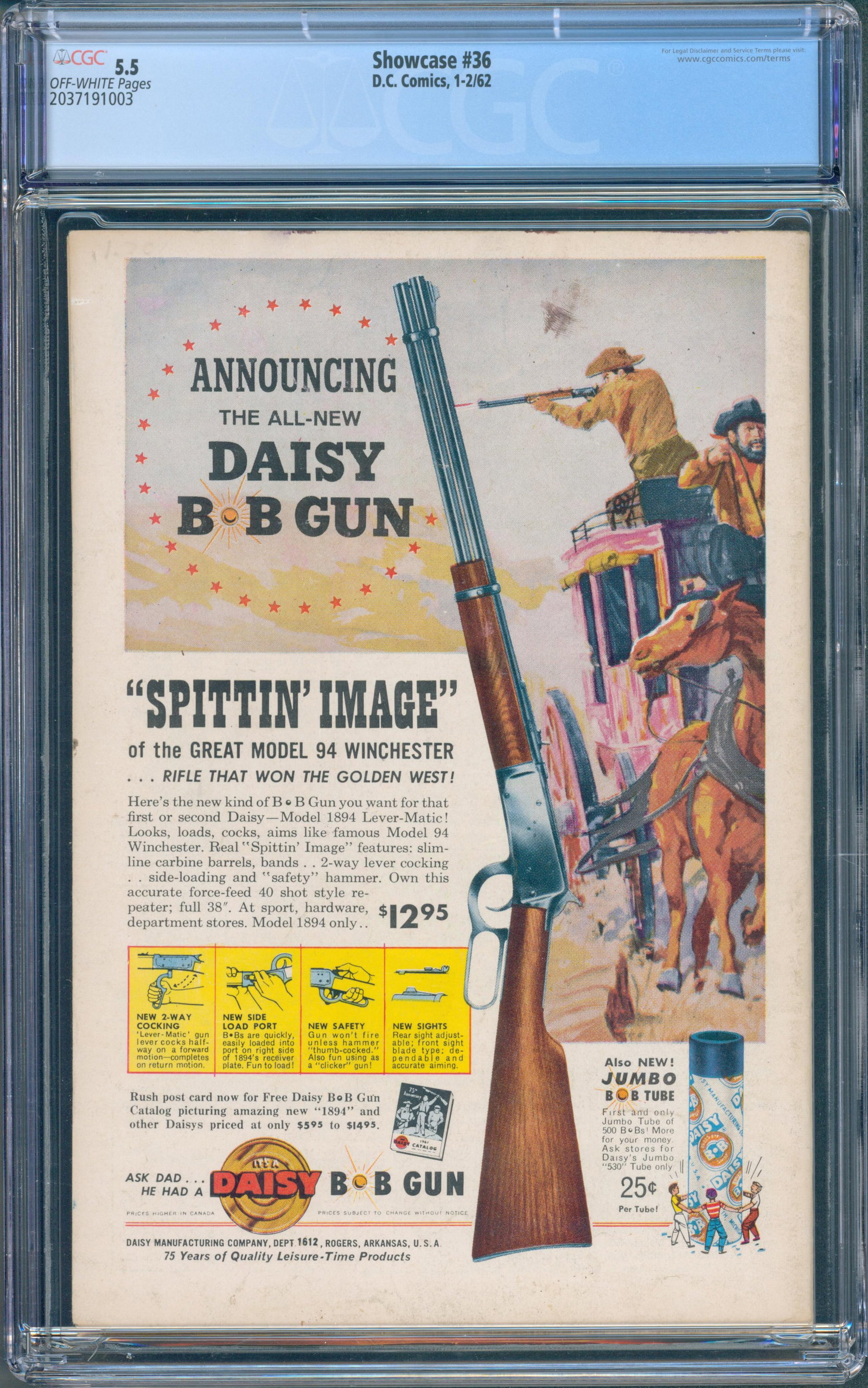 Showcase #36 (DC, 1962) CGC 5.5 — KEY - 2