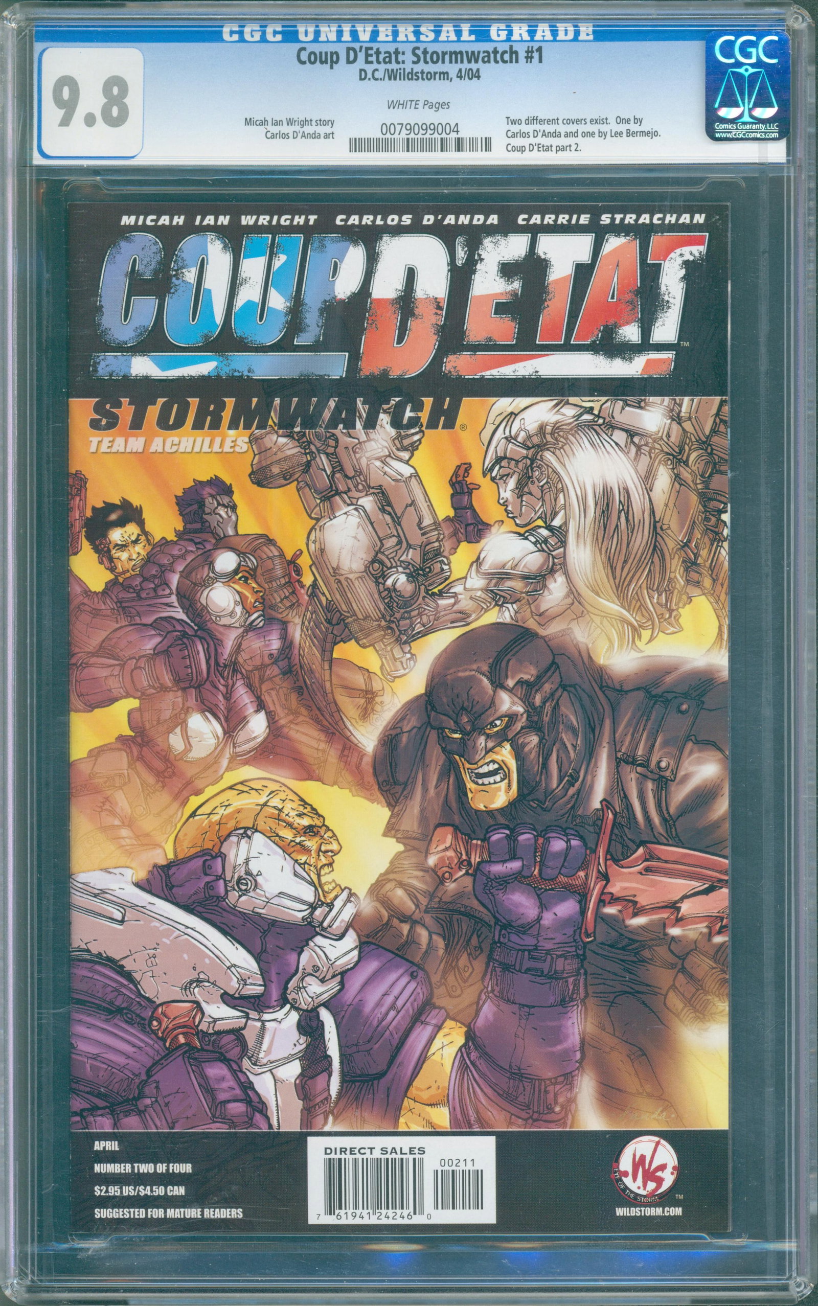Coup DEtat: Stormwatch #1 (DC/WildStorm 2004) CGC 9.8 White Pages (1 of 1)