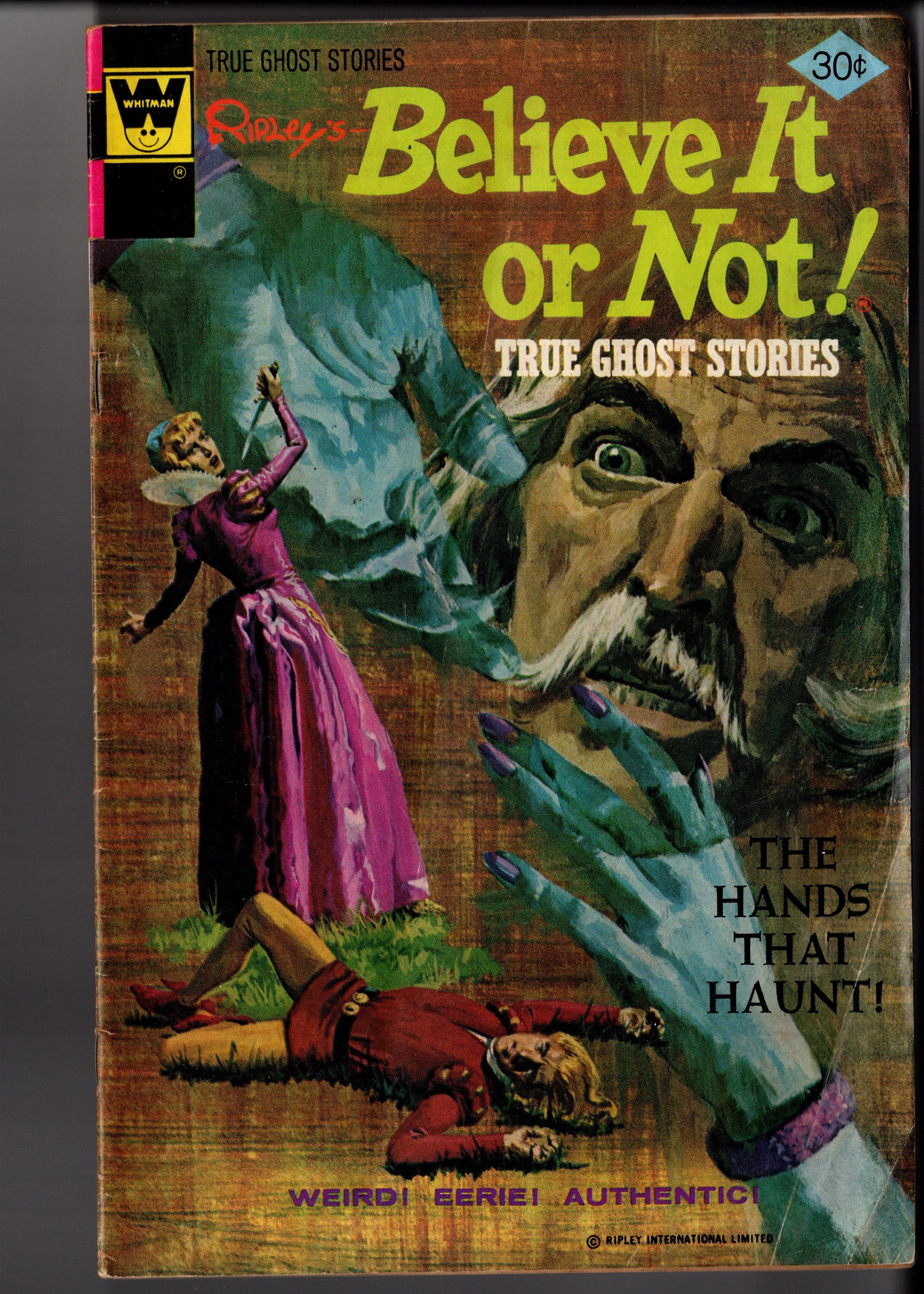Ripleys Believe It or Not! True Ghost Stories: Ripleys Believe It or Not! True Ghost Stories (Whitman Comics). Classic Bronze Age horror and supernatural title featuring eerie painted cover artwork and bizarre paranormal storytelling inspired by