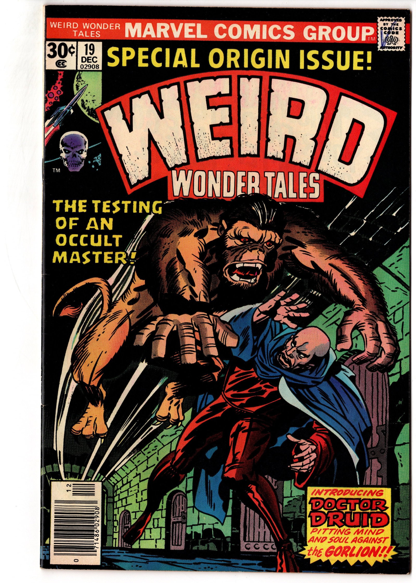 Weird Wonder Tales #19: Weird Wonder Tales #19 (Marvel, 1976). Bronze Age horror/fantasy issue featuring the origin and first appearance of Doctor Druid in ?The Testing of an Occult Master!? Distinctive monster cover and col
