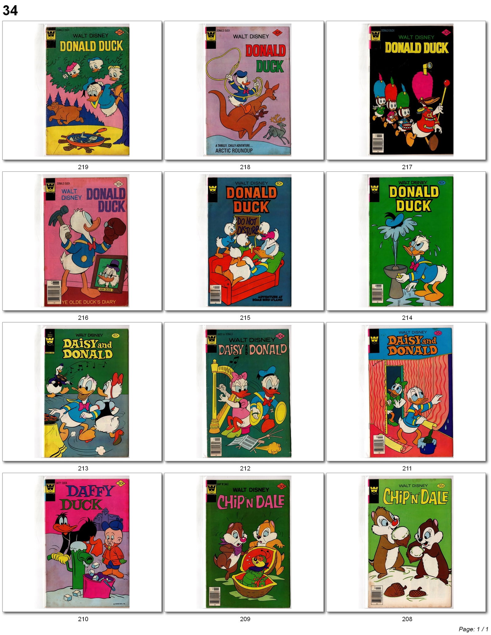 Disney & Funny Animal Comic Lot: Disney & Funny Animal Comic Lot Collection of vintage Walt Disney and funny animal comics featuring Donald Duck, Daisy and Donald, Chip n Dale, and Daffy Duck titles. Includes colorful Bronze Age and