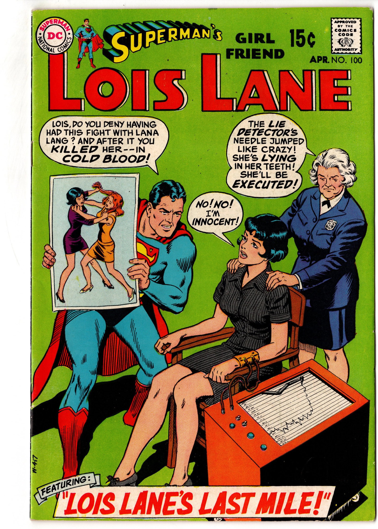 Supermans Girl Friend Lois Lane #100 (1970) DC: Supermans Girl Friend Lois Lane #100 (1970, DC Comics), the landmark 100th issue of the long-running Silver Age series featuring Lois Lane, Superman, and classic dramatic storytelling from the