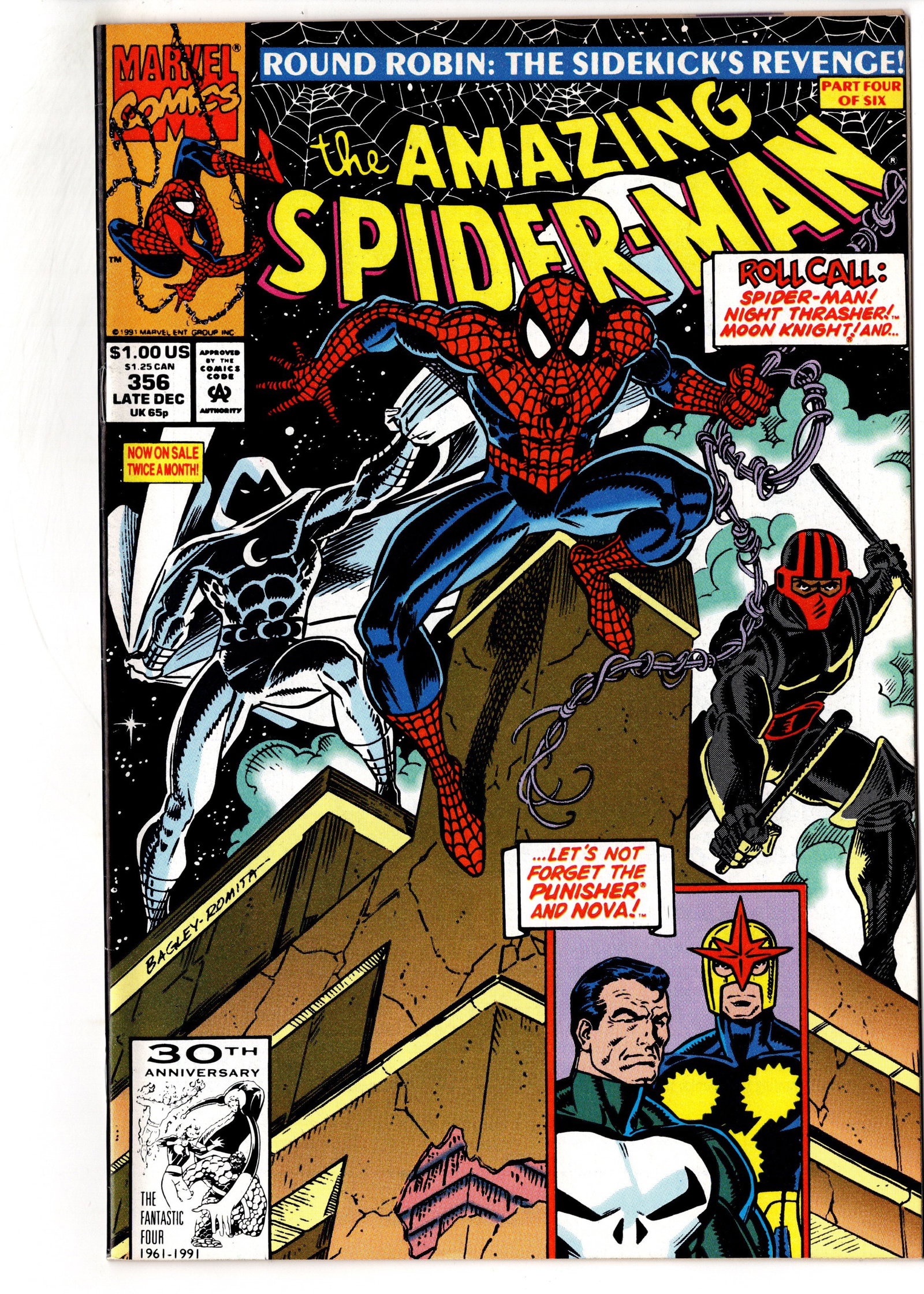Amazing Spider-Man #356 (1991) Marvel Moon Knight (1 of 1)