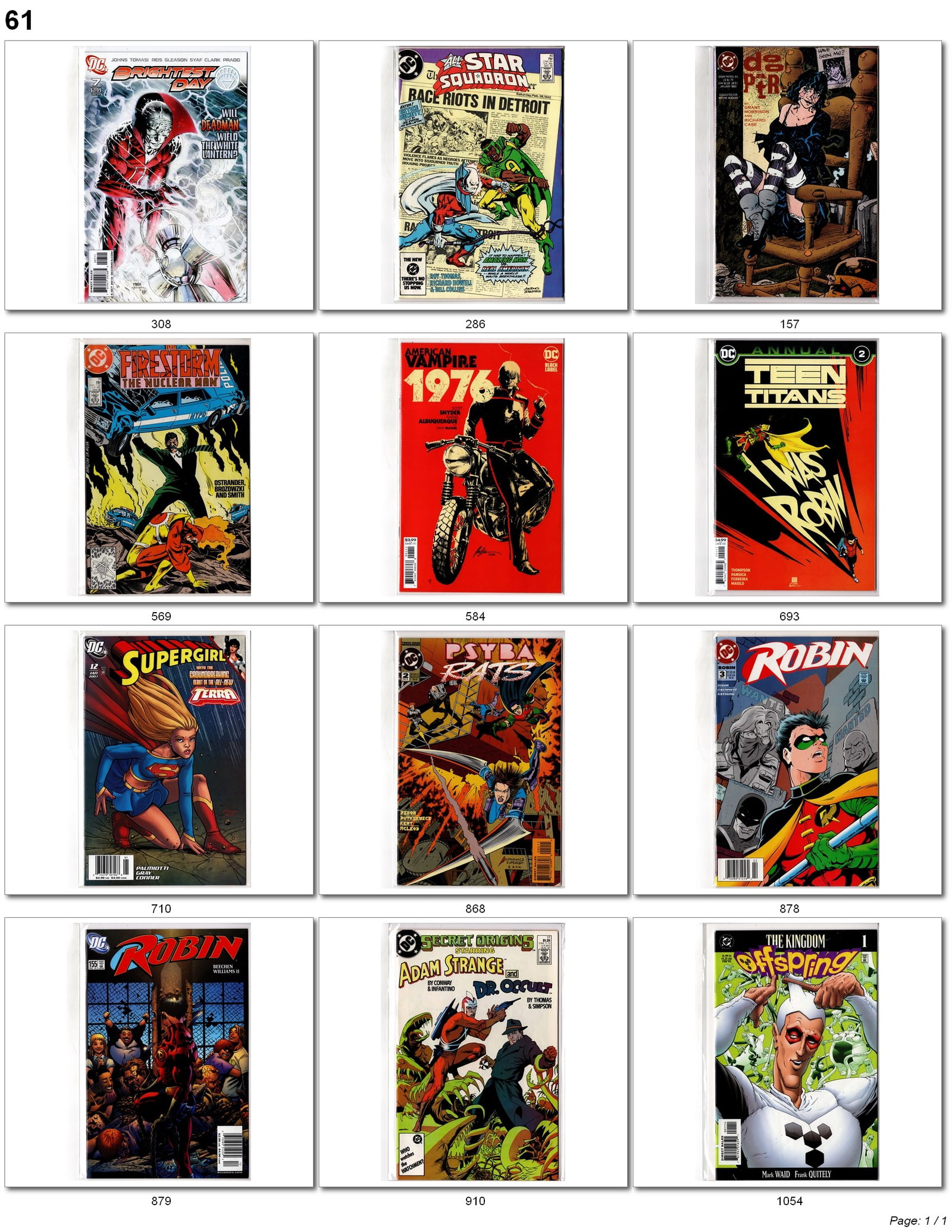 DC Bronze & Modern Mixed Lot (1 of 1)