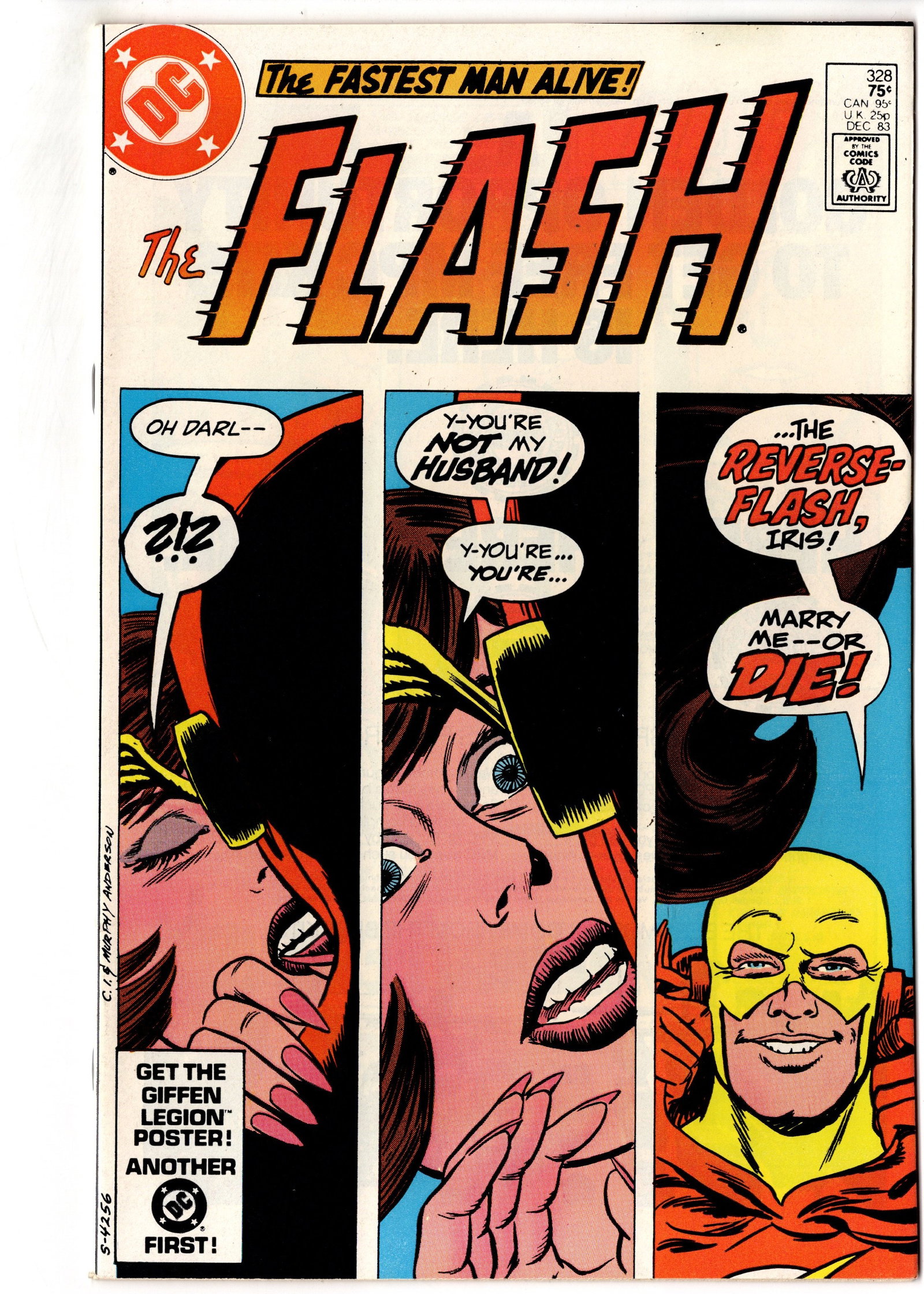 The Flash #328 (1983) Reverse-Flash Cover (1 of 1)