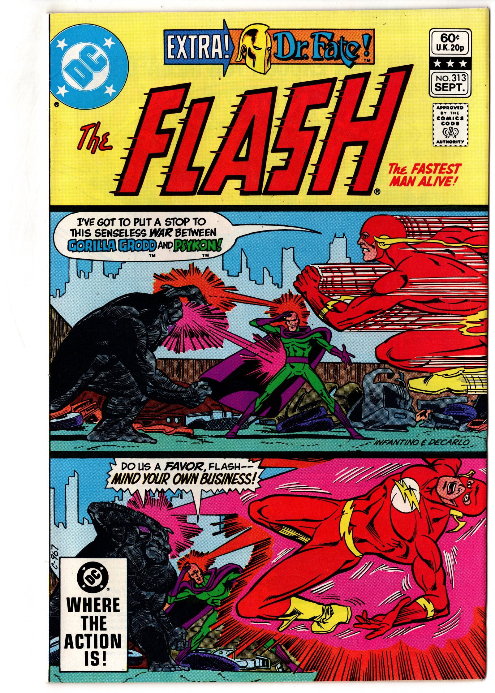 The Flash #313 (1982) Grodd & Psykon (1 of 1)