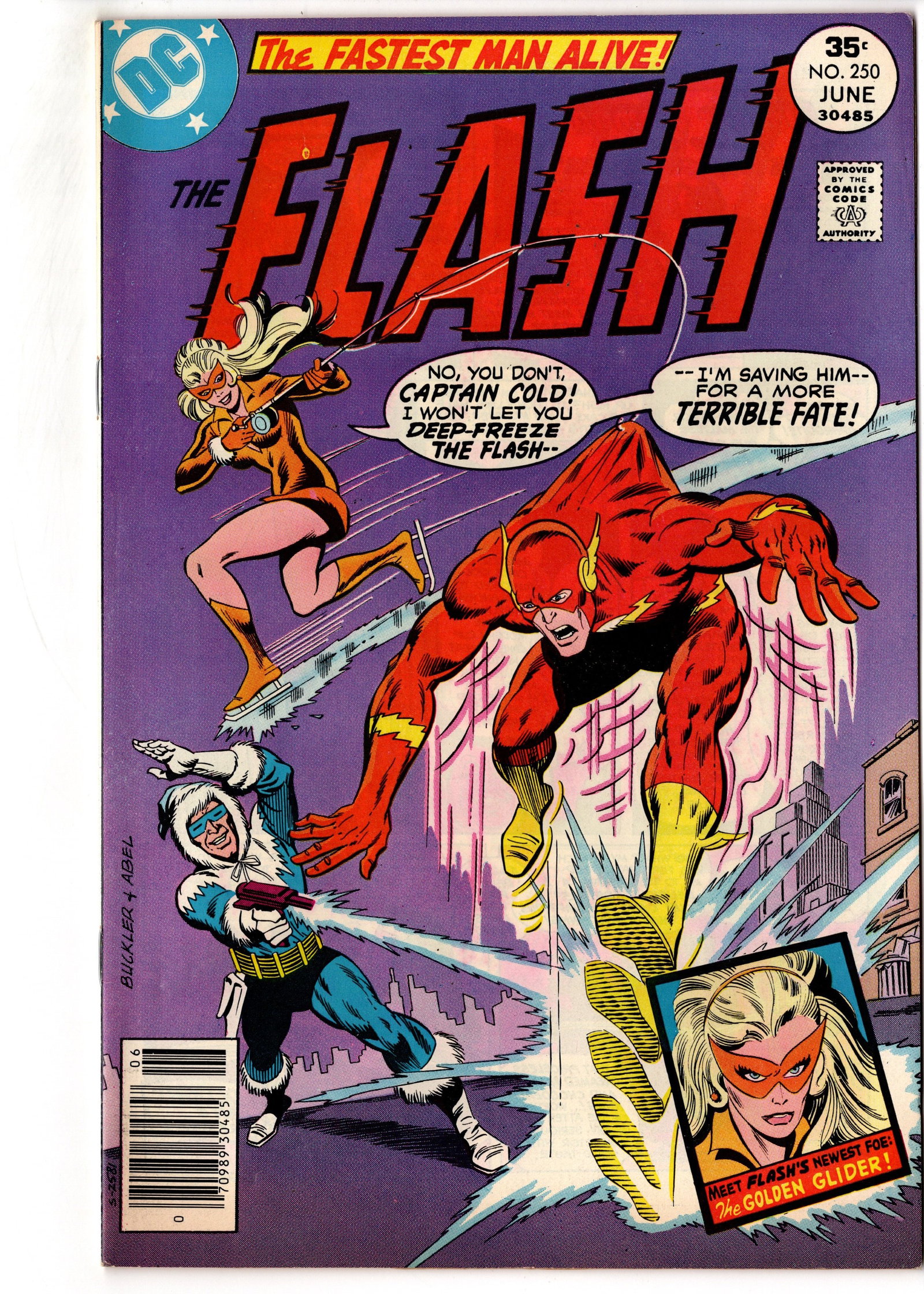The Flash #250 (1977) 1st Golden Glider (1 of 1)