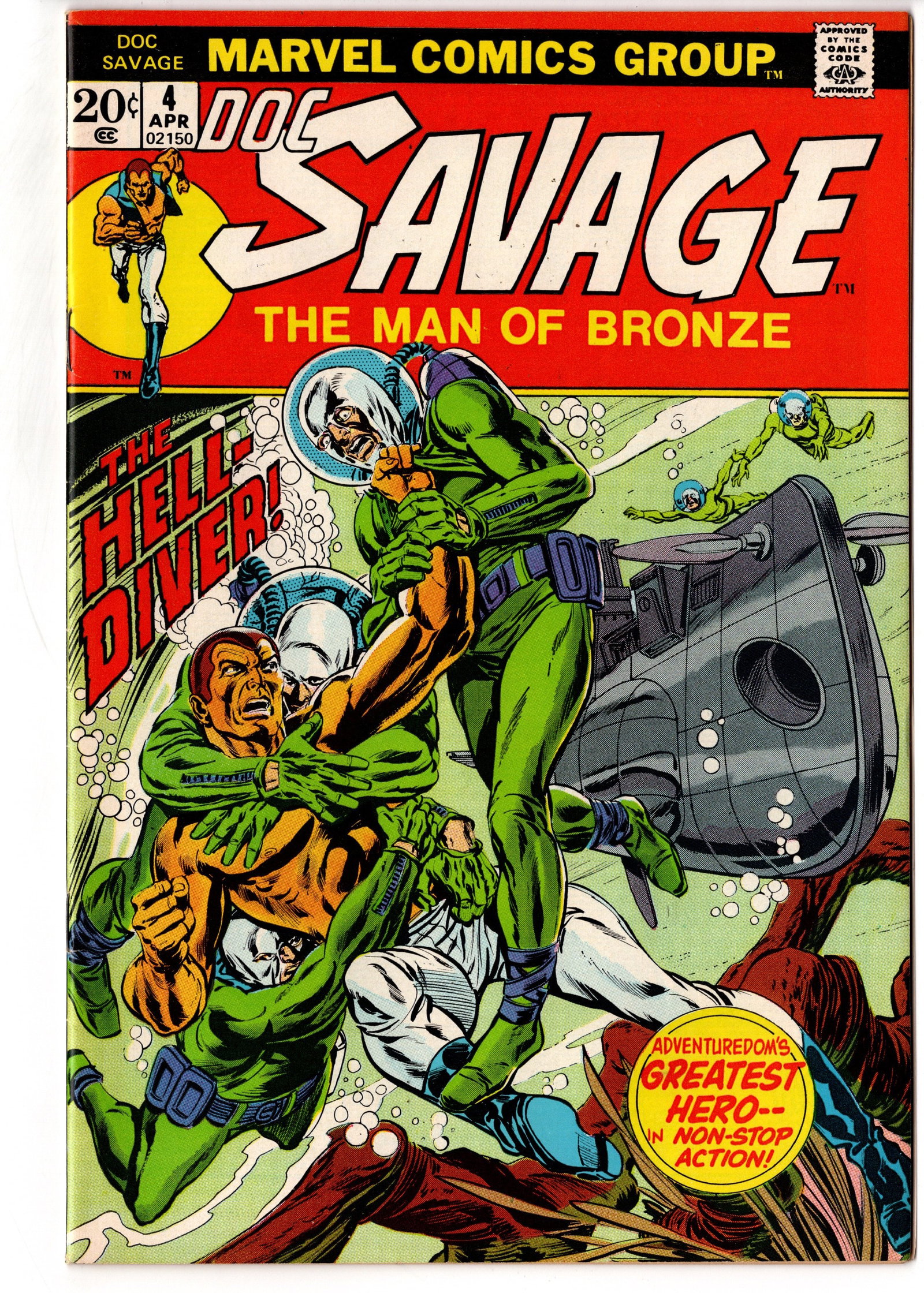 Doc Savage #4 (1973) Marvel Bronze Age (1 of 1)