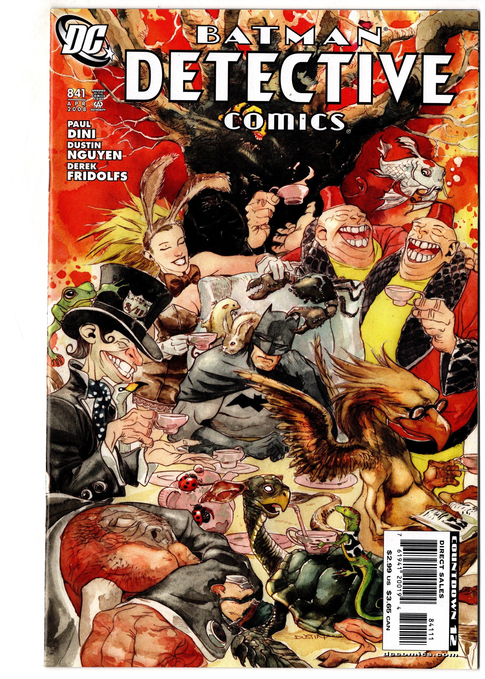 Detective Comics #841 (2008) Dustin Nguyen Cover: Detective Comics #841 featuring memorable cover artwork by Dustin Nguyen. Part of Paul Dinis highly regarded Detective Comics run, known for its focus on Gotham City characters and stylish