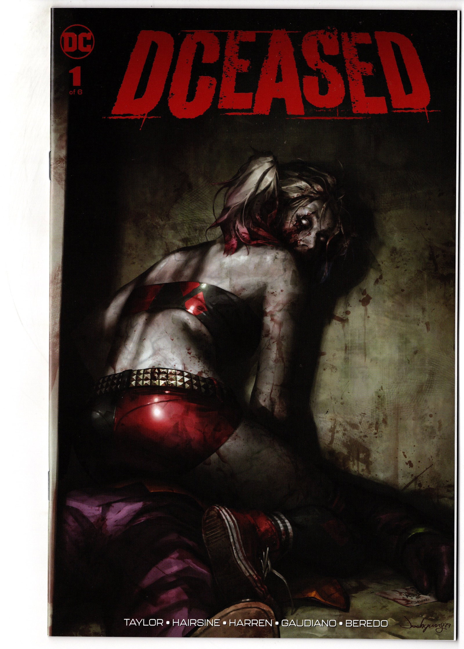 Deceased #1 (DC, 2019): Deceased #1 (2019) First issue of the hit DCeased limited series from writer Tom Taylor. This horror-inspired take on the DC Universe became one of DCs most successful modern event series and