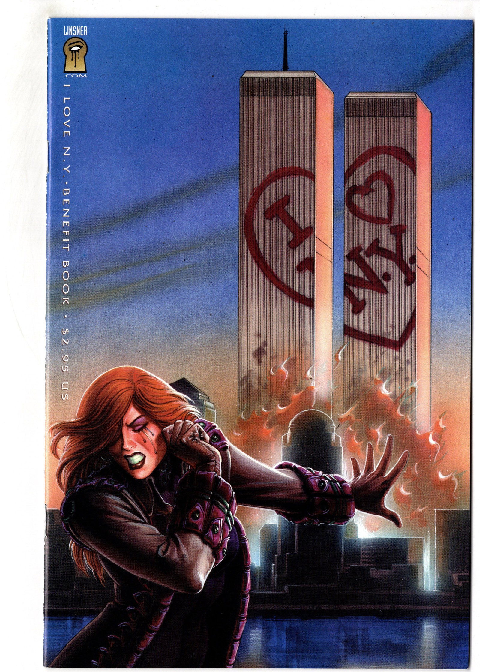Cry For Dawn NY Benefit Book (Linsner): Cry For Dawn New York Benefit Book Special edition publication featuring artwork by Joseph Michael Linsner. Produced as a benefit book following the events of September 11, 2001. Features Linsners