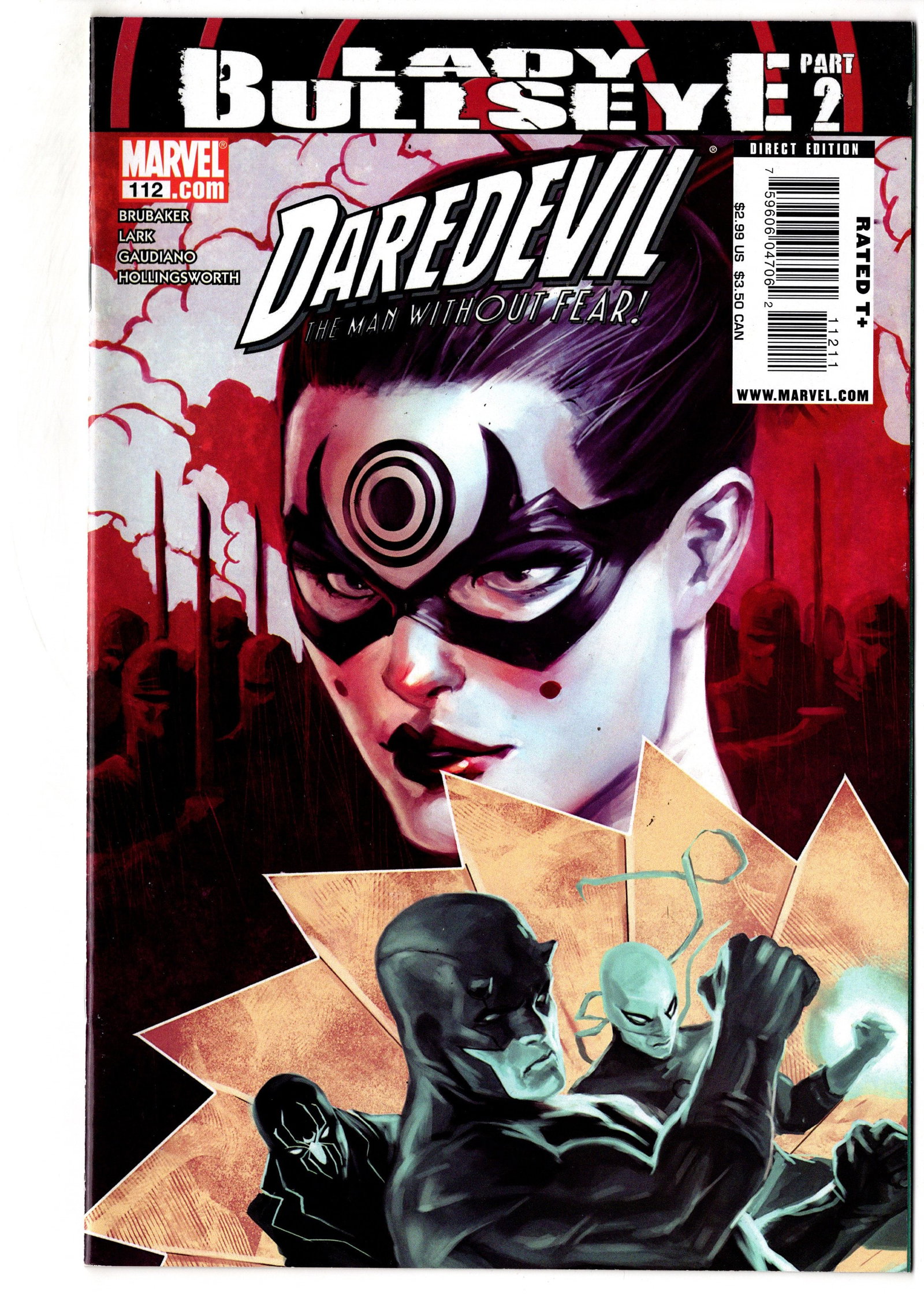 Daredevil #112 (Marvel, 2008): Daredevil #112 (2008) Part two of the acclaimed "Lady Bullseye" storyline. Features a striking cover and an important appearance by one of Daredevils most recognizable modern adversaries. From the