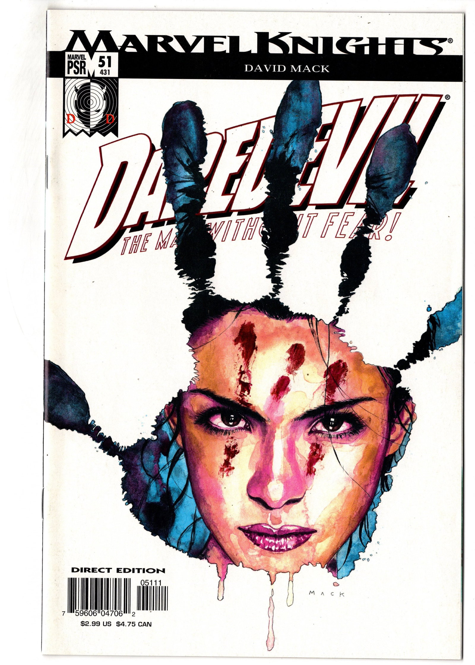 Daredevil #51 David Mack Cover (Marvel, 2004) (1 of 1)