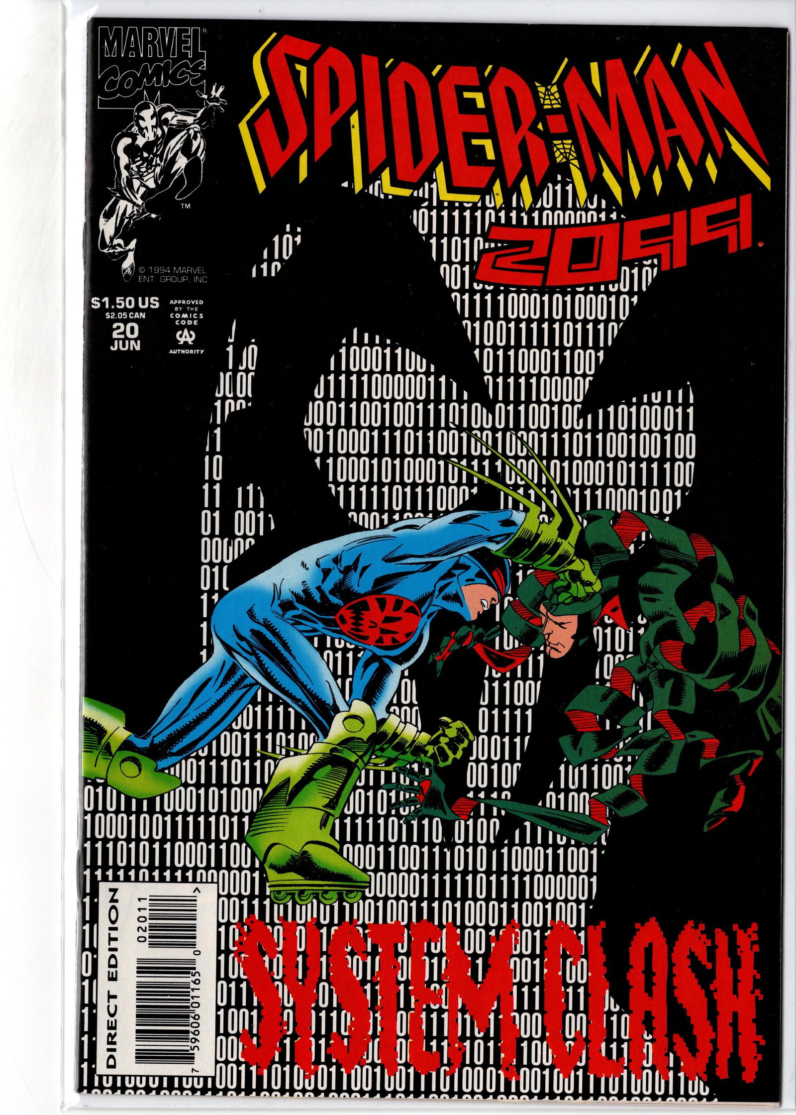 Spider-Man 2099 #20 (Marvel, 1994): Spider-Man 2099 #20 (1994) Part of the popular early Spider-Man 2099 series featuring Miguel OHara. Includes the "System Crash" storyline and classic futuristic Spider-Man artwork. Collected by fans
