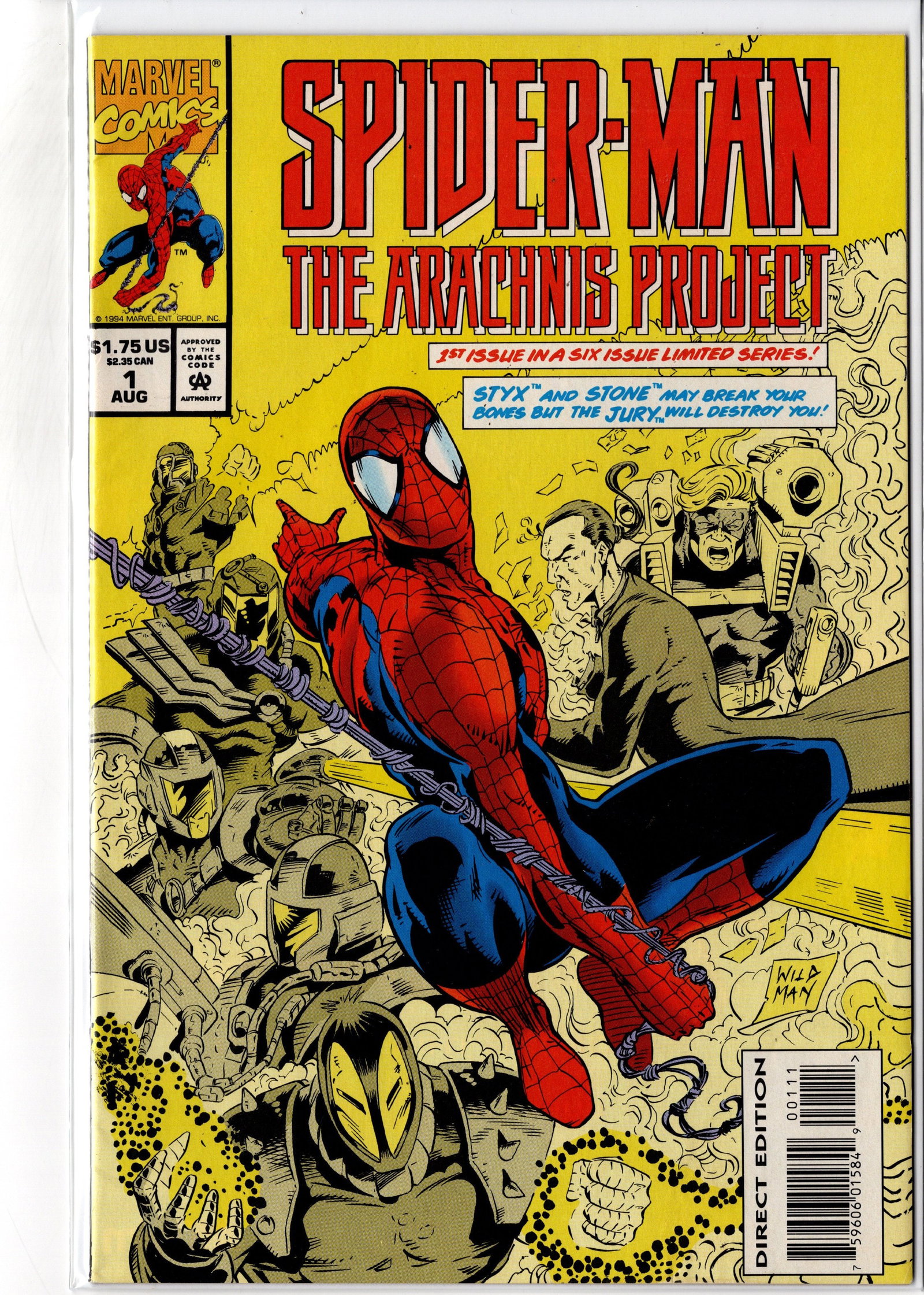 Spider-Man: The Arachnis Project #1 (Marvel, 1994): Spider-Man: The Arachnis Project #1 (1994) First issue of the six-issue Arachnis Project limited series. Features Spider-Man battling advanced technological threats in a self-contained adventure. A