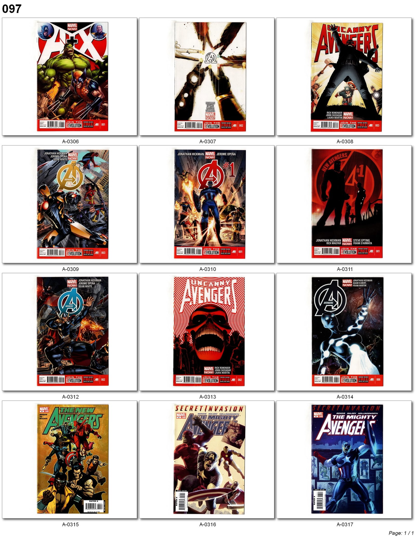 Avengers Modern Age Lot of 12 Marvel Comics - Several Keys (1 of 1)