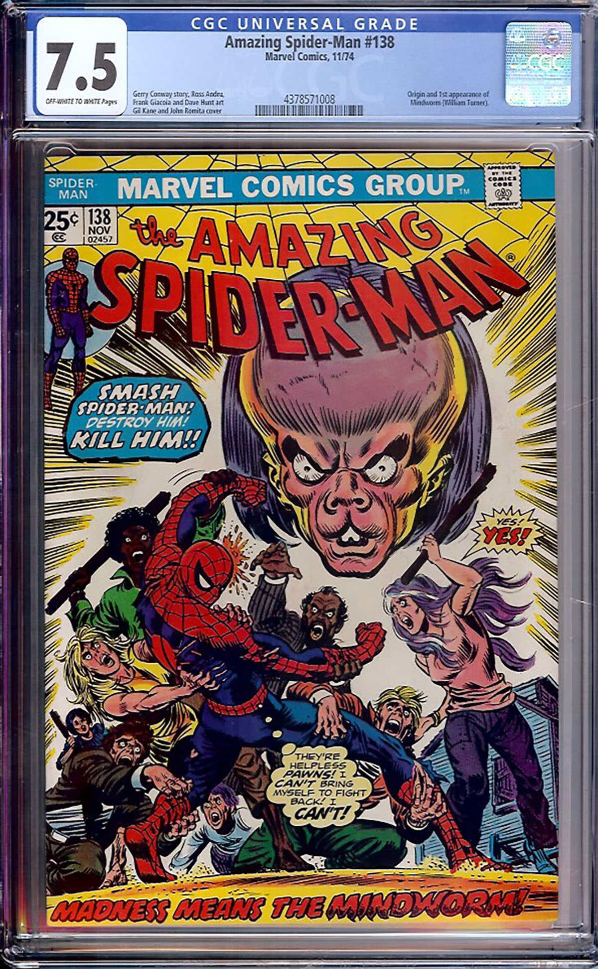 Amazing Spider-Man #138 (Marvel) CGC 7.5 (1 of 1)