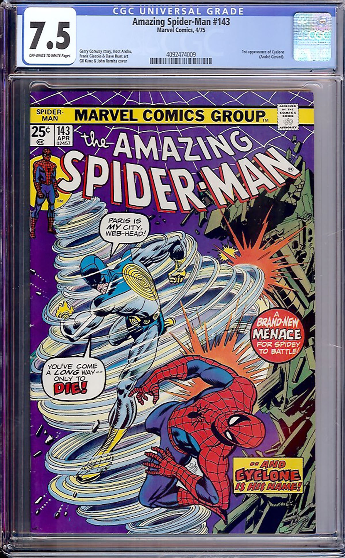 Amazing Spider-Man #143 (Marvel) CGC 7.5 (1 of 1)