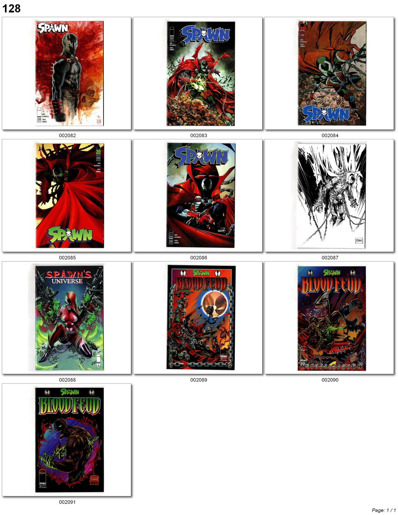 Spawn Universe & Spawn Blood Feud Mixed Lot (Image, 1995–2023) 10 Comics (1 of 1)