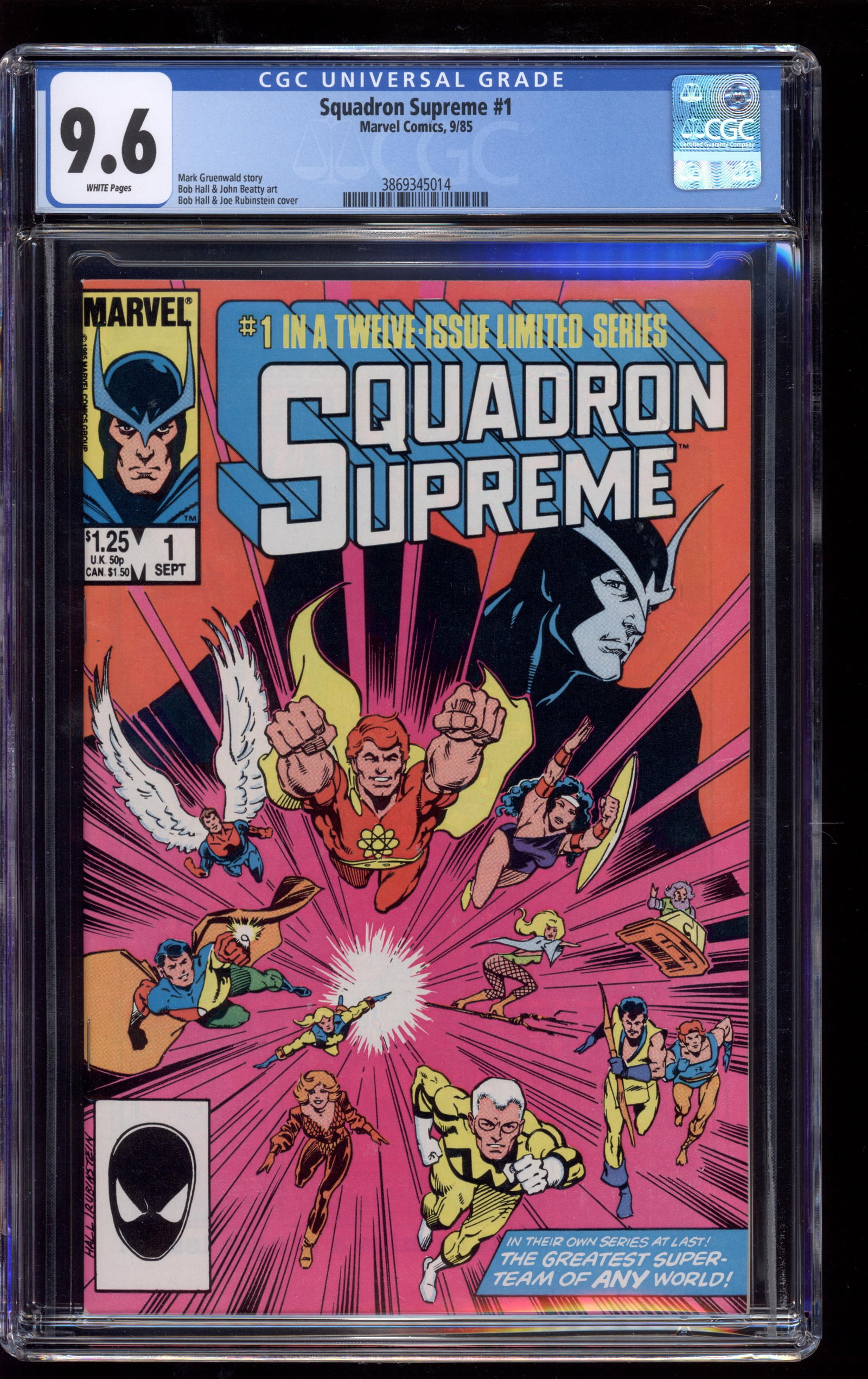 Squadron Supreme #1 (Marvel, 1985) CGC 9.6 (1 of 1)