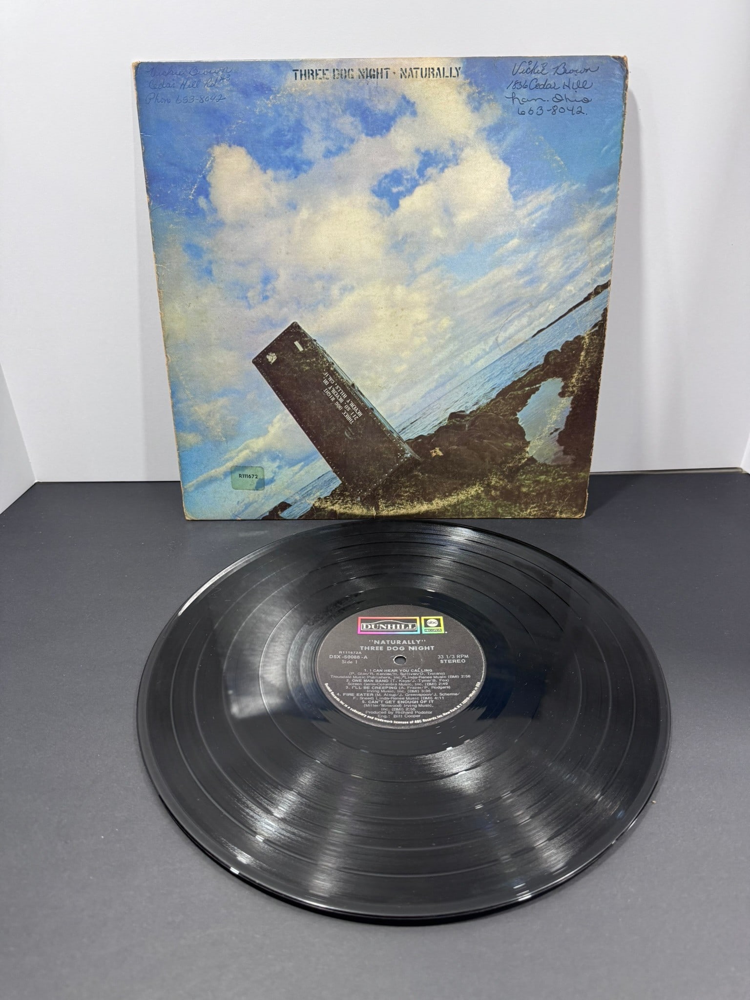 Three Dog Night – Naturally (Dunhill Records, 1970) Vinyl LP (1 of 1)