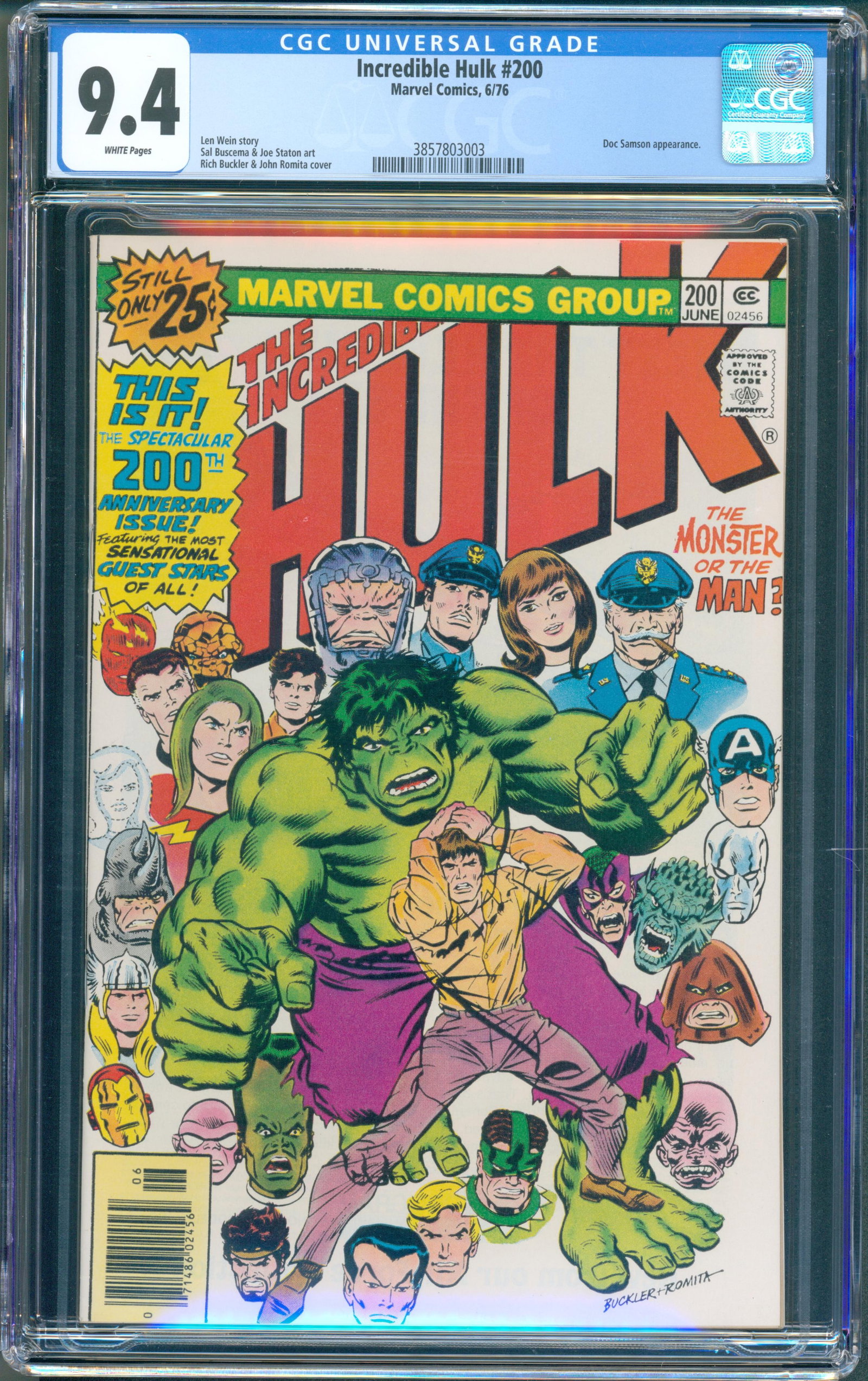The Incredible Hulk #200 (Marvel, 1976) CGC 9.4 (1 of 1)