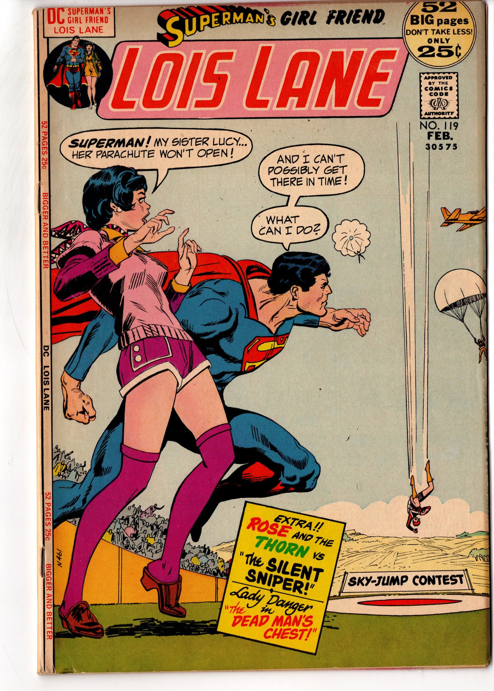 Superman's Girl Friend Lois Lane #119 (DC, 1972): Superman's Girl Friend Lois Lane #119 published by DC Comics in 1972. Please review all photos carefully to determine the condition, completeness, page quality, and any defects. The images shown are o
