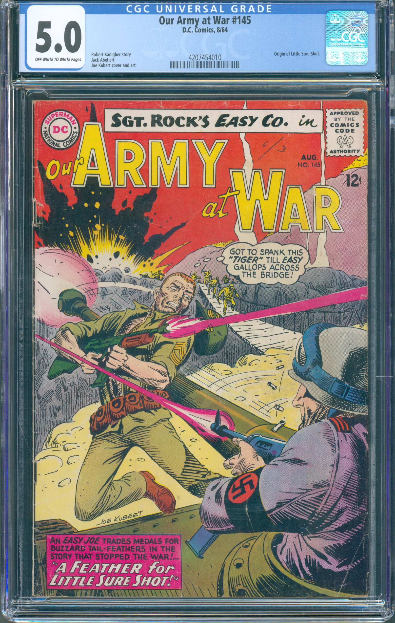 Our Army at War #145 (DC, 1964) CGC 5.0 (1 of 1)